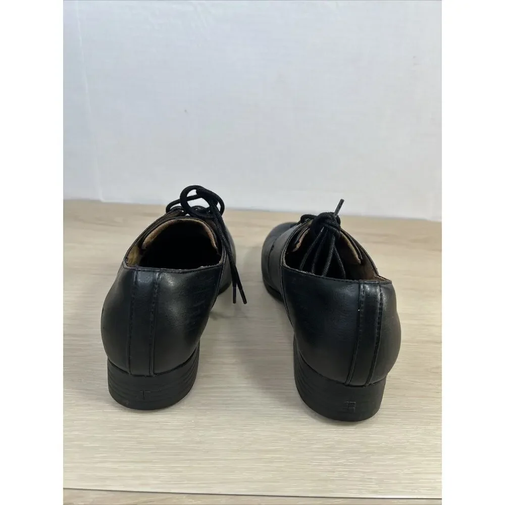 Shoes For Crews Black Slip Resistant Work Shoes Lace Up Loafers Women’s Size 7